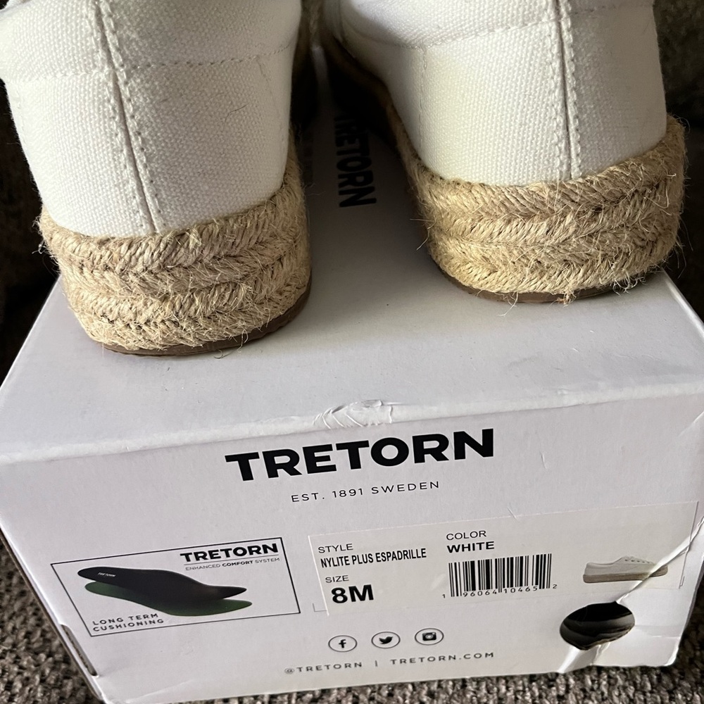 Tretorn White Nylite Plus Espadrille